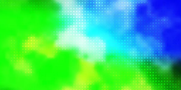 Світло Блакитний Зелений Векторний Візерунок Сферами — стоковий вектор