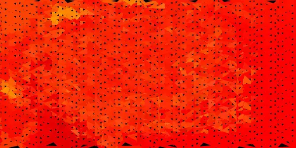 Світло Оранжевий Векторний Трикутник Мозаїчний Шаблон Декоративна Барвиста Ілюстрація Абстрактними — стоковий вектор