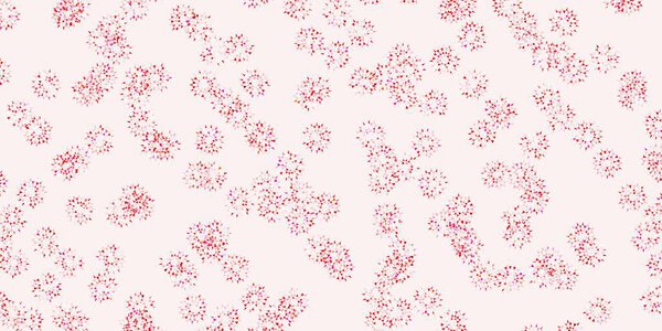 Light red vector doodle background with flowers. Modern design with gradient Flowers on abstract background. Pattern for women day promotion.