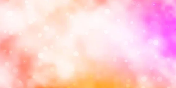 ネオン星とライトピンク 黄色のベクトルテンプレート — ストックベクタ