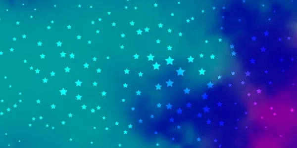 Koyu Pembe Renkli Yıldızlı Mavi Vektör Arkaplanı — Stok Vektör