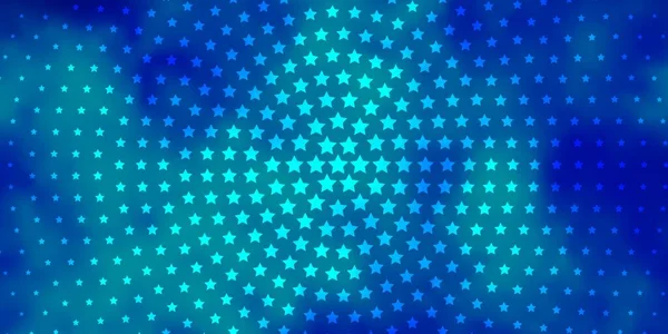 Diseño Vectorial Luz Azul Con Estrellas Brillantes — Vector de stock