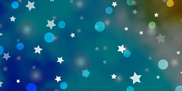 Φως Μπλε Διανυσματική Διάταξη Κύκλους Αστέρια — Διανυσματικό Αρχείο