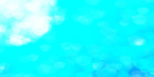 Patrón Vectorial Luz Azul Con Esferas Ilustración Colorida Con Puntos — Vector de stock