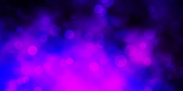 Textura Vectorial Morada Oscura Con Discos Ilustración Colorida Con Puntos — Vector de stock