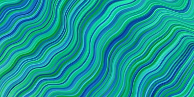 Açık Mavi, wry çizgileri ile yeşil vektör arkaplan.