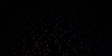 Koyu pembe, küçük ve büyük yıldızlı sarı vektör arkaplan. Yıldızlı bulanık dekoratif tasarım. Hediyeleri paketlemek için desen.