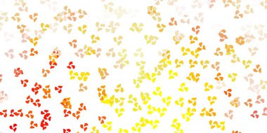 Rastgele şekilli hafif turuncu vektör arkaplanı. Gradyan rastgele formlarla modern soyut illüstrasyon. Reklamlarınız için modern tasarım.