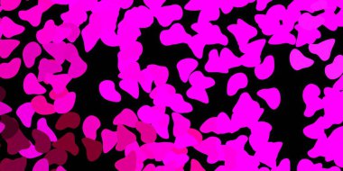 Kaotik şekilli koyu pembe vektör arkaplan. Soyut tarzda renkli şekilli bir illüstrasyon. Reklamlarınız için modern tasarım.