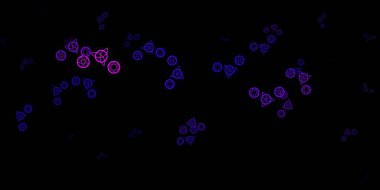 Esrarengiz işaretli koyu mor vektör şablonu. Gotik eğilimli soyut illüstrasyon. Okült tasarımın için basit bir temel.