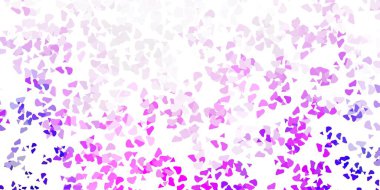 Açık mor, pembe vektör arkaplan ve rastgele formlar. Gradyan rastgele formlarla modern soyut illüstrasyon. Duvar kağıdı seti için zarif tasarım.