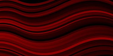 Eğrili koyu kırmızı vektör şablonu. Çizgili soyut gradyan çizimi. Reklamlar ve reklamlar için desen.