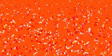 Açık kırmızı, sarı vektör arkaplan ve rastgele şekiller. Soyut tarzda, gradyan formlarda basit tasarım. Reklamlarınız için modern tasarım.