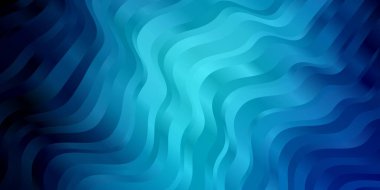 Bükülmüş çizgilerle hafif Mavili vektör arkaplanı.