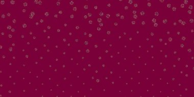 Açık yeşil, kırmızı vektör karalama desenli çiçekler. Basit arka planda doğal tarzda renkli çiçekler. Yepyeni iş tasarımı.