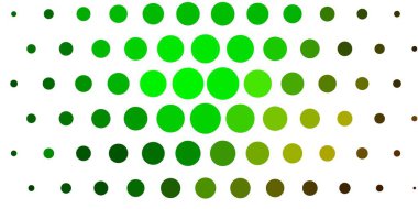 Küreli açık yeşil vektör deseni.