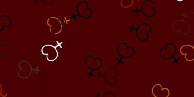 Açık yeşil, sarı vektör arkaplan ve kadın güç sembolleri. Kadın hakları aktivizmiyle soyut tarzda basit bir tasarım. Uluslararası Kadınlar Günü için Tasarım.