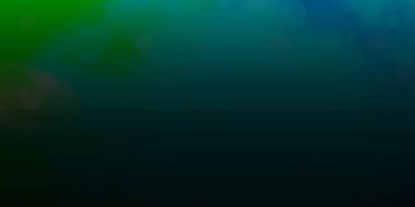 Açık Mavi, daireli yeşil vektör deseni.