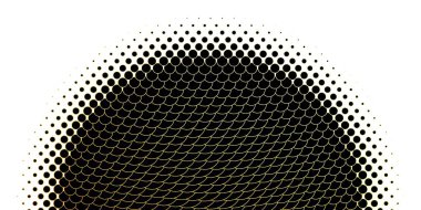 Açık mavi, daireli sarı vektör şablonu. Renkli damlaları olan soyut parlak bir illüstrasyon. Reklamlarınız için tasarım.