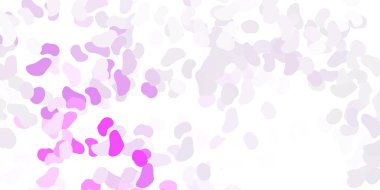 Soyut biçimlere sahip açık mor vektör şablonu. Basit gradyan şekilli renkli bir çizim. Reklamlarınız için modern tasarım.