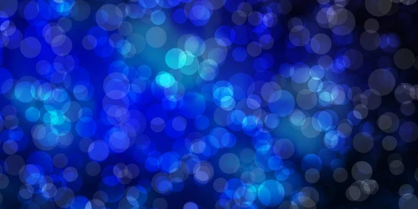 Luz Azul Vector Fondo Con Círculos — Vector de stock