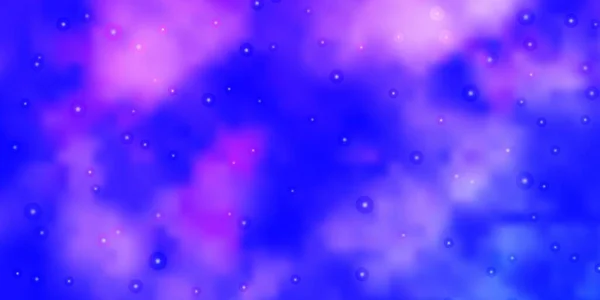 Light Purple Vector Background Colorful Stars Blur Decorative Design Simple — Stock Vector