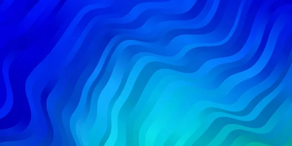 Bleu Clair Motif Vectoriel Vert Avec Lignes Courbes — Image vectorielle