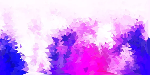 Hellviolettes Vektorgradienten Polygon Layout Illustration Glasscherbenstil Mit Dreiecken Wallpaper Für — Stockvektor