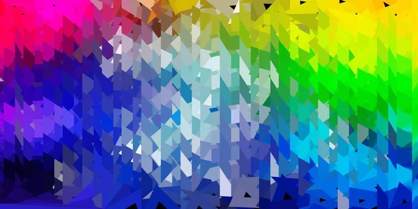 Светлые Многоцветные Векторные Треугольные Обои Мозаики Умная Иллюстрация Фасетном Стиле — стоковый вектор