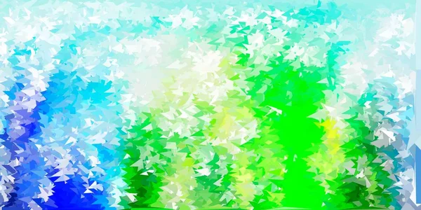 Texture Astratta Triangolo Vettoriale Azzurro Verde Illustrazione Stile Vetro Rotto — Vettoriale Stock