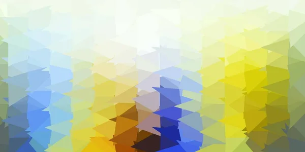Светло Синий Желтый Векторный Треугольник Светлом Фоне Мозаичная Красочная Иллюстрация — стоковый вектор