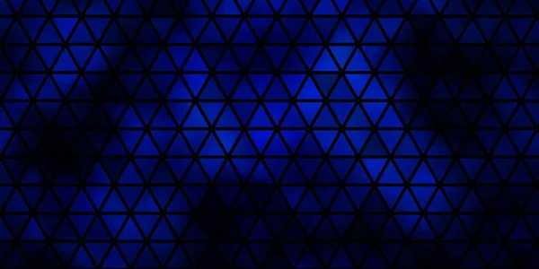 Темно Синий Векторный Фон Многоугольным Стилем Красивая Иллюстрация Треугольниками Стиле — стоковый вектор