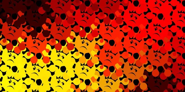 Σκούρο Πορτοκαλί Διανυσματική Υφή Σύμβολα Ασθενειών Απλό Σχέδιο Αφηρημένο Στυλ — Διανυσματικό Αρχείο