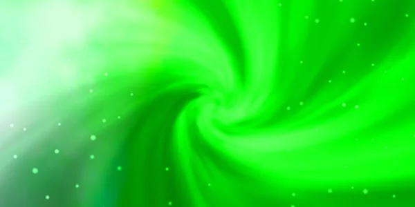 Světle Zelený Vektorový Obrazec Abstraktními Hvězdami Dekorativní Ilustrace Hvězdami Abstraktní — Stockový vektor