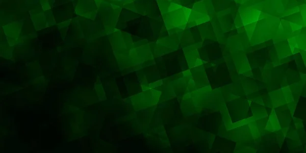 Hellgrüne Vektorschablone Mit Kristallen Dreiecken Dreiecke Auf Abstraktem Hintergrund Mit — Stockvektor