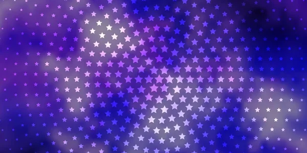 Diseño Vectorial Púrpura Claro Con Estrellas Brillantes — Archivo Imágenes Vectoriales