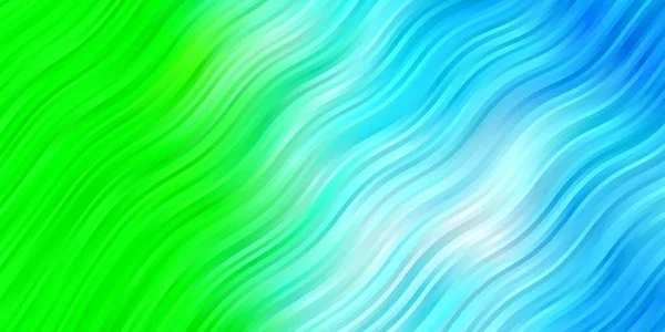 Bleu Clair Fond Vectoriel Vert Avec Arc Circulaire Illustration Abstraite — Image vectorielle