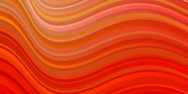 Шаблон Светло Оранжевого Вектора Кривыми Линиями — стоковый вектор
