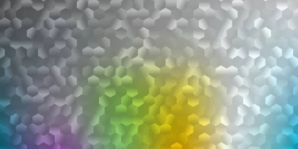 带有一组六边形的浅色彩色矢量背景 带有一组渐变六边形的抽象风格的智能设计 一个简单的添加到您的设计 — 图库矢量图片