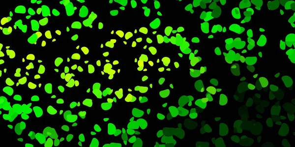 Темно Зелений Жовтий Векторний Фон Випадковими Формами Кольорні Абстрактні Форми — стоковий вектор
