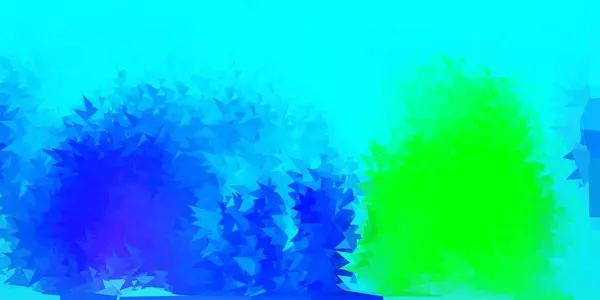 Hellblaues Grünes Vektorgradienten Polygon Design Bunte Abstrakte Illustration Mit Gradientendreiecken — Stockvektor