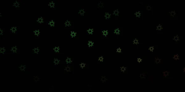 Темно Зеленая Векторная Текстура Болезнетворными Сифилисами Абстрактная Иллюстрация Биологическими Градиентными — стоковый вектор
