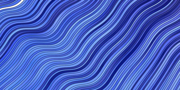 Hellblaue Vektorschablone Mit Schiefen Linien Helle Probe Mit Bunten Gebogenen — Stockvektor