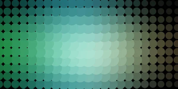 Світло Блакитний Зелений Векторний Фон Колами Блискуча Абстрактна Ілюстрація Барвистими — стоковий вектор