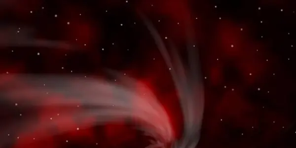 Tmavě Červené Vektorové Pozadí Malými Velkými Hvězdami — Stockový vektor