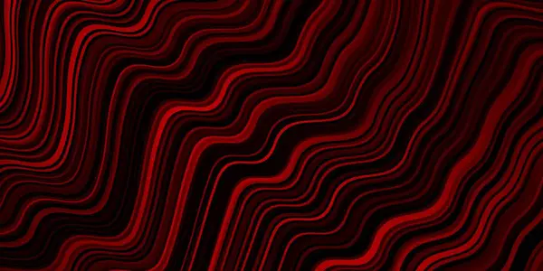 Dark Red Vector Backdrop Curved Lines Elegant Bright Illustration Gradient — Stock Vector
