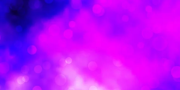 Light Purple Vektor Hintergrund Mit Blasen — Stockvektor