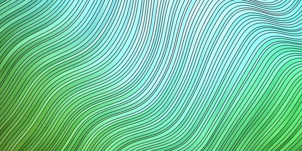 Modèle Vectoriel Bleu Clair Vert Avec Lignes Courbes — Image vectorielle