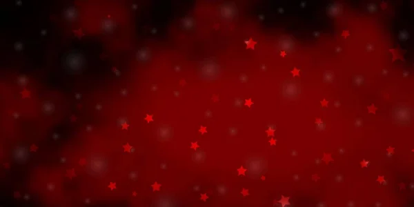 Textura Vectorial Rojo Oscuro Con Hermosas Estrellas — Archivo Imágenes Vectoriales