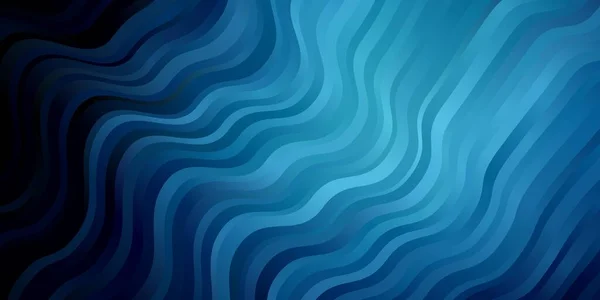 Fondo Vectorial Azul Oscuro Con Líneas Dobladas Ilustración Colorida Estilo — Vector de stock